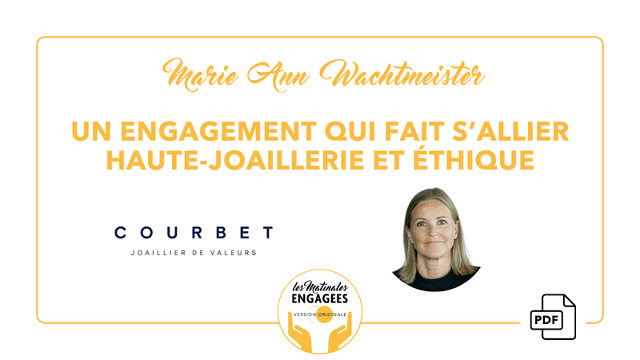 Matinale Engagée 💍 Marie Ann Wachtmeister