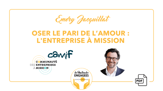 Matinale Engagée 🧡 Emery Jacquillat