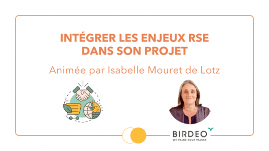 Intégrer les enjeux RSE dans son projet:seedling: Isabelle Mouret de Lotz